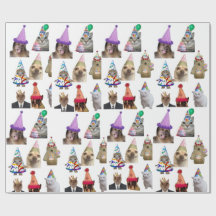 Wrapping paper birthday party