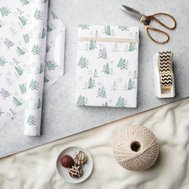 Papel De Presente Wrapping Paper - Christmas Pattern (Artesanato)
