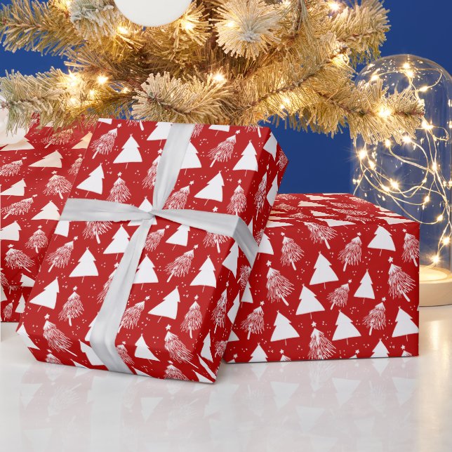 Papel De Presente Wrapping Paper - Christmas Trees (Feriados)