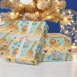 Papel De Presente Wrapping paper featuring a playful pattern