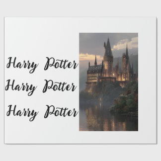 Papel De Presente Wrapping Paper Flat Sheet Harry Potter