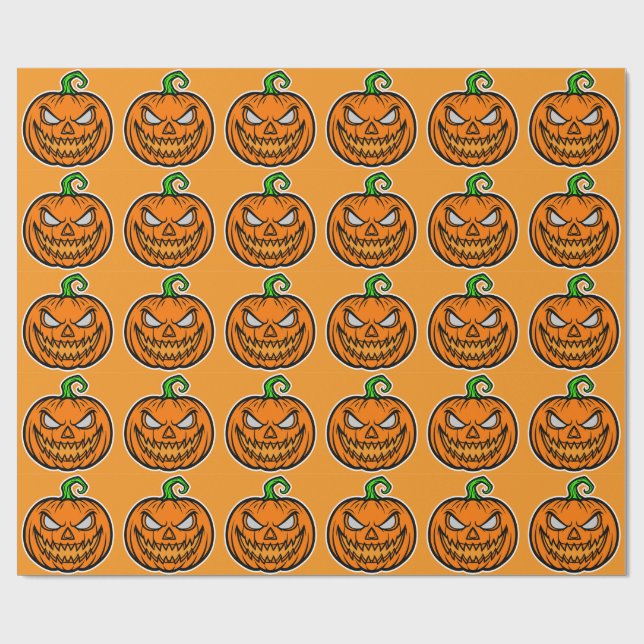 Papel De Presente  Wrapping Paper Halloween party  (Aberto)
