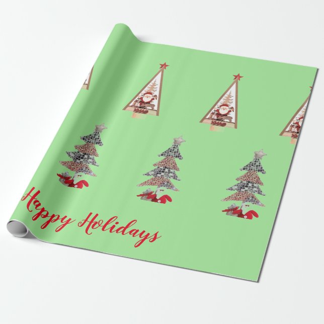 Papel De Presente Wrapping Paper Holidays (Desenrolado)
