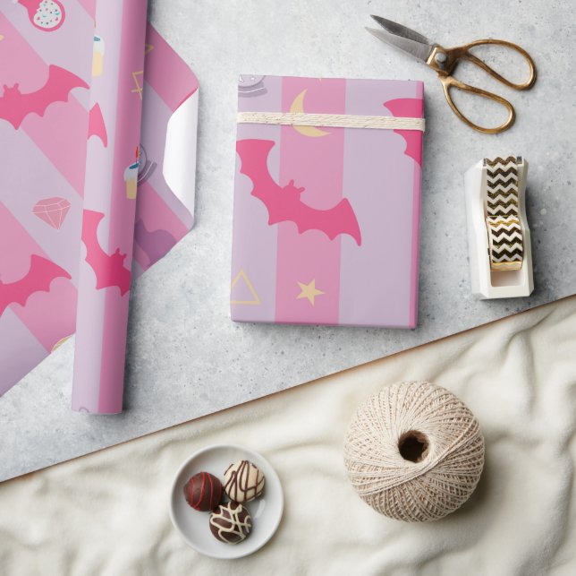 Papel De Presente Wrapping paper Magic elements (Artesanato)
