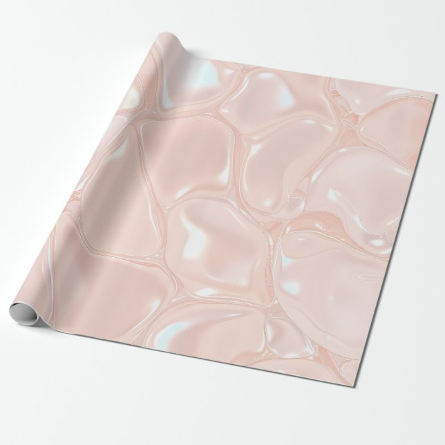 Papel De Presente wrapping paper pastel slime design (Desenrolado)