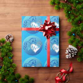 Papel De Presente Wrapping Paper Winter Logo 