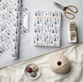Papel De Presente Wrapping Paper - Winter Pattern