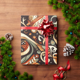 Papel De Presente Wrapping with Christmas Motifs n11
