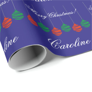 Papel De Presente Wrappingpaper lustroso para o presente de Natal