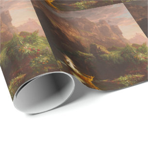 Papel De Presente Wrappingpaper The Voyage of Life Chilhood Cole
