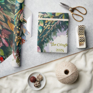 Papel De Presente Wreath