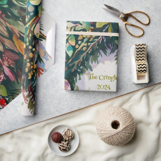 Papel De Presente Wreath (Artesanato)