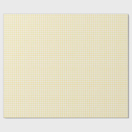 Papel De Presente Xadrez Amarelo