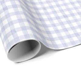 Papel De Presente Xadrez Azul Aquarela