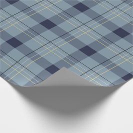 Papel De Presente Xadrez azul e amarela