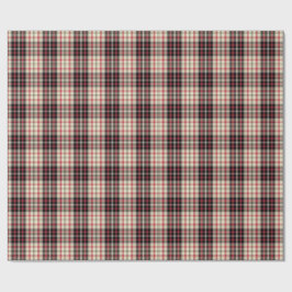 Papel De Presente Xadrez bege moderno