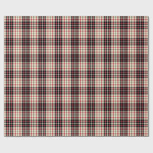Papel De Presente Xadrez bege moderno