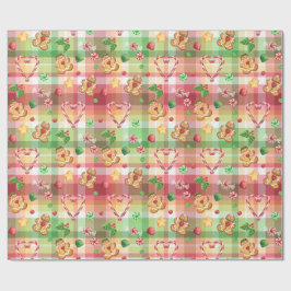 Papel De Presente Xadrez de Docinhos