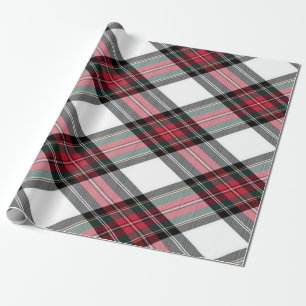Papel De Presente Xadrez de Natal Red Green White Steward
