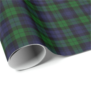 Papel De Presente Xadrez de Tartan do Black Watch