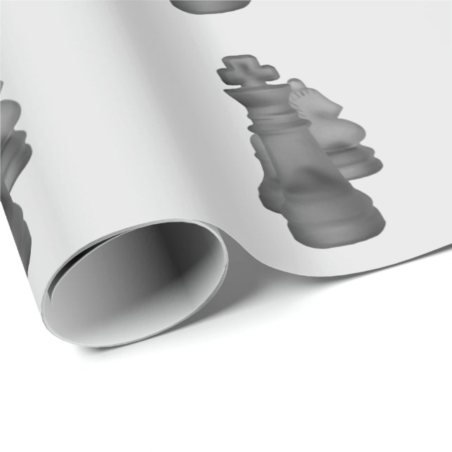 Papel De Presente Xadrez em papel (Ponta do rolo)