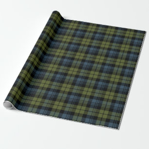 Papel De Presente Xadrez Escocesa Clã Campbell Tartan