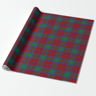 Papel De Presente Xadrez Escocesa Clã Lindsay Tartan