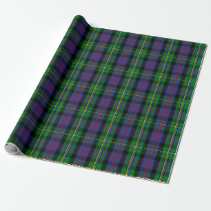 Papel De Presente Xadrez Escocesa Clan Malcolm Tartan