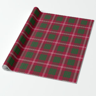 Papel De Presente Xadrez escocesa de Clan Crawford Tartan