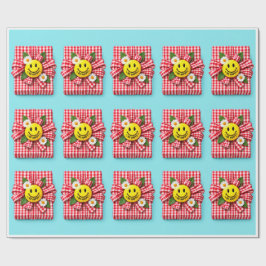 Papel de Presente Xadrez Feliz