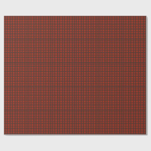 Papel De Presente xadrez marrom vermelho