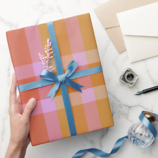 Papel De Presente Xadrez pequena - 05 de maio - Papel de enrolamento