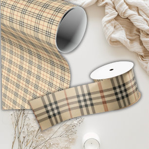 Papel De Presente Xadrez Preto Marrom