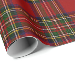 Papel De Presente Xadrez Real Stewart Clan Tartan