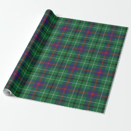 Papel De Presente Xadrez russa Clan Duncan Green Tartan