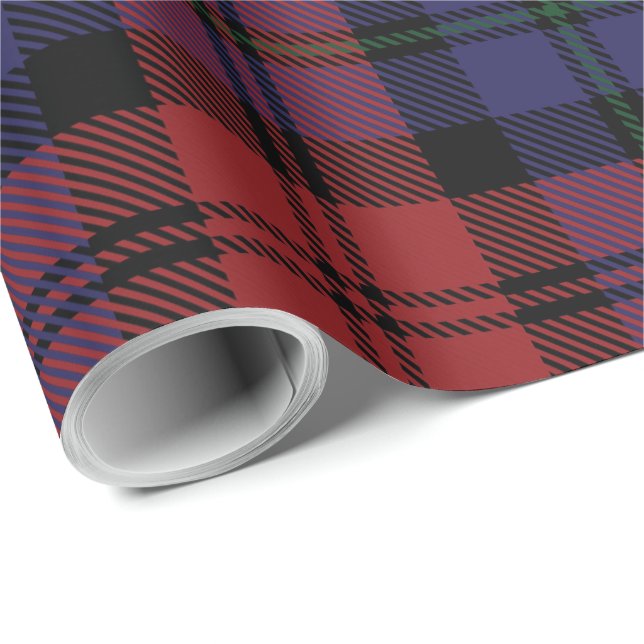 Papel De Presente Xadrez Russa Clássica MacLachlan Tartan (Ponta do rolo)