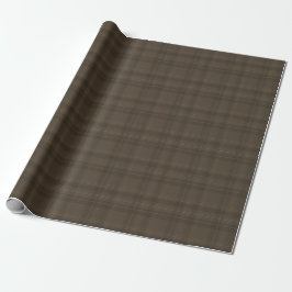 Papel De Presente Xadrez Rustic Brown Tartan | Farmário do País
