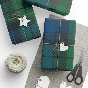 Papel De Presente Xadrez rustica Elegante Campbell