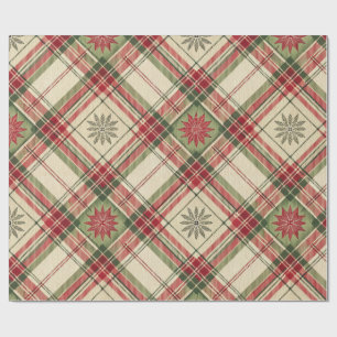Papel De Presente Xadrez Starburst