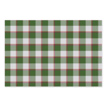 Papel de Presente Xadrez Verde e Cinza Mischka