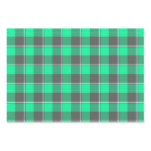 Papel de Presente Xadrez Verde Primavera e Finland