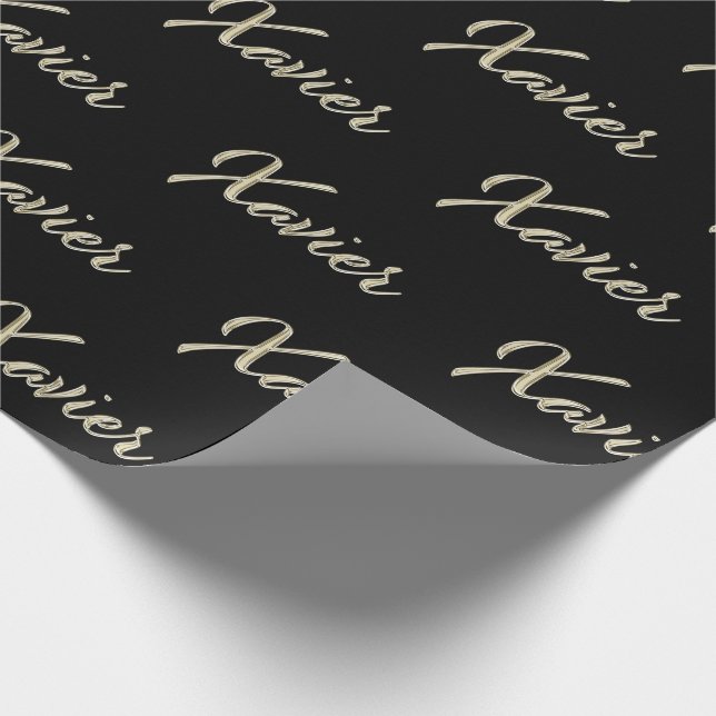 Papel De Presente Xavier Vorname Name edles Geschenkpapier Papier (Ponta)