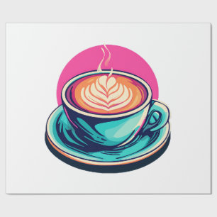Papel De Presente xícara de cappuccino