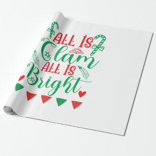 Papel De Presente Xmas Art All Is Bright
