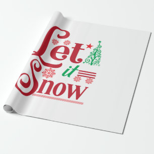 Papel De Presente Xmas Art Let Is Snow