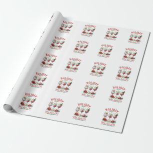 Papel De Presente Xmas Gift Wine Lover Club