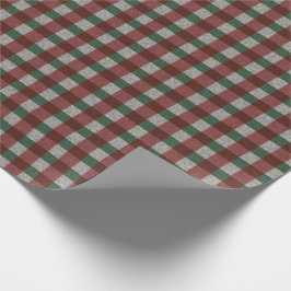 Papel De Presente Xmas Gingham 1940