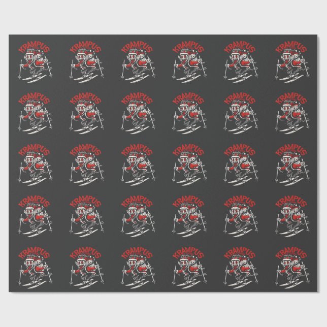 Papel De Presente Xmas Gruss Vom Krampus (Aberto)