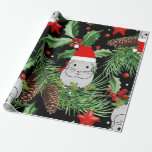Papel De Presente xmas santa claus guinea<br><div class="desc">"xmas santa claus guinea",  "cavy,  "christmas guinea", " engraçada guiné", " santa claus guinea", " papais noeis guiné",  "christmas feios",  "xmas feio",  "xma guiné" de xmas"</div>
