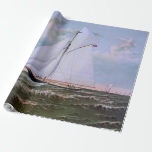 Papel De Presente Yacht Anterior de Entrega de Navegação